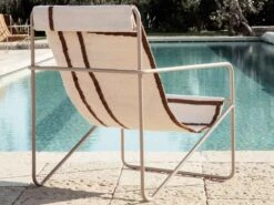 Ferm LIVING Desert Lounge Chair Cashmere Frame -Outdoor Furniture desert lounge chair cashmere 1