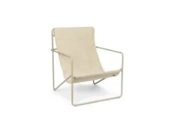 Ferm LIVING Desert Lounge Chair Cashmere Frame -Outdoor Furniture desert lounge chair ferm living cloud cashmere 1