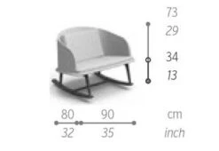 Cleo Rocking Chair 9 Cleo Rocking Chair -Outdoor Furniture dimensioni 319x219 21 27