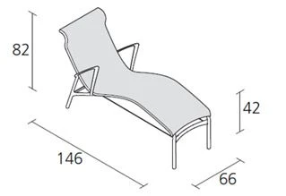 Long Frame 439 Chaise Lounge Outdoor 6 Long Frame 439 Chaise Lounge Outdoor - Image 4