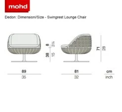 Swingrest Lounge Chair 13 Swingrest Lounge Chair -Outdoor Furniture dimensioni 3