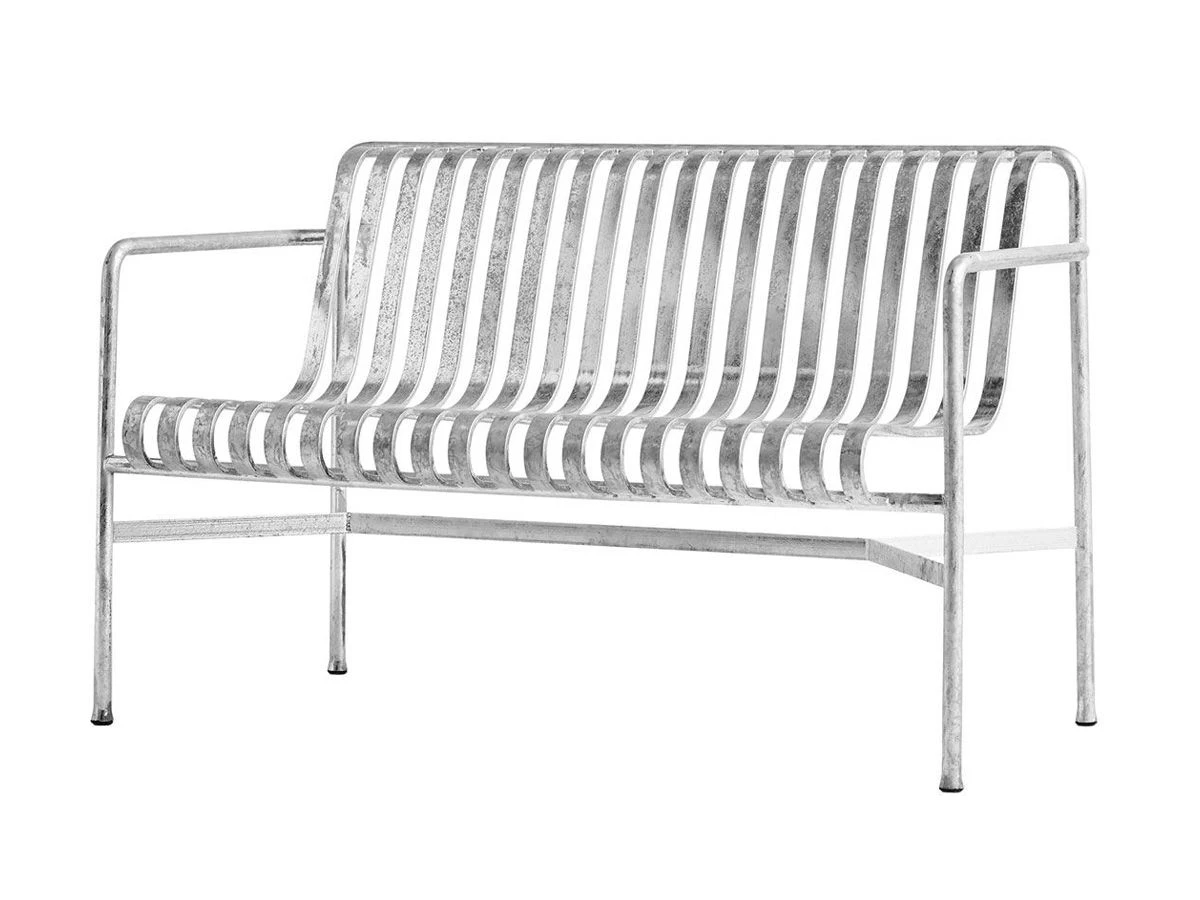 Hay Palissade Dining Bench With Armrest 3 Hay Palissade Dining Bench With Armrest