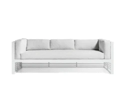 DNA 3 Seater Sofa - White / Silvertex Ice