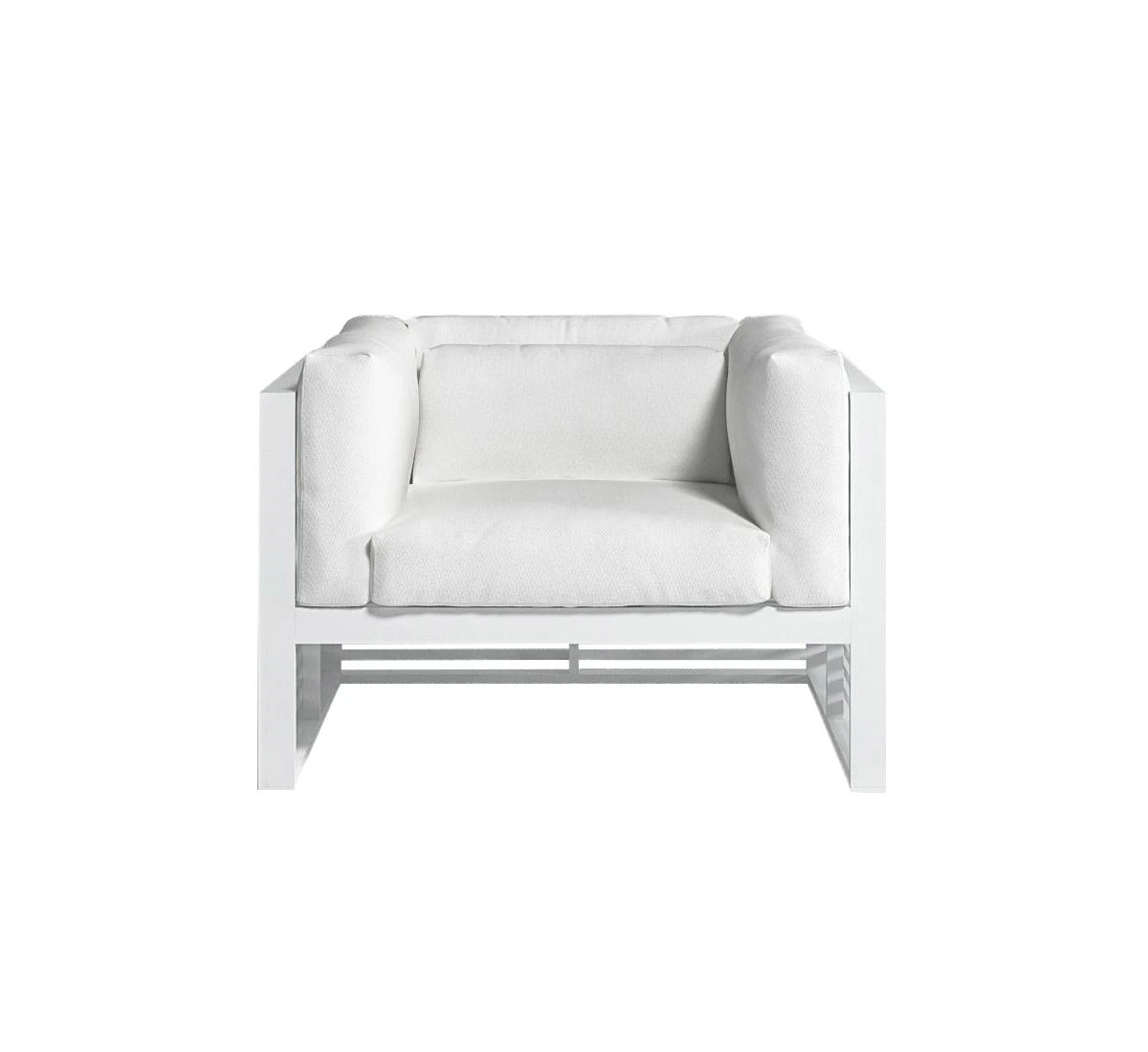 Dna Lounge Chair - White / Silvertex Ice 3 Dna Lounge Chair - White / Silvertex Ice