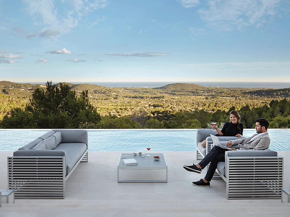 DNA 3 Seater Sofa - White / Silvertex Ice 6 DNA 3 Seater Sofa - White / Silvertex Ice - Image 4