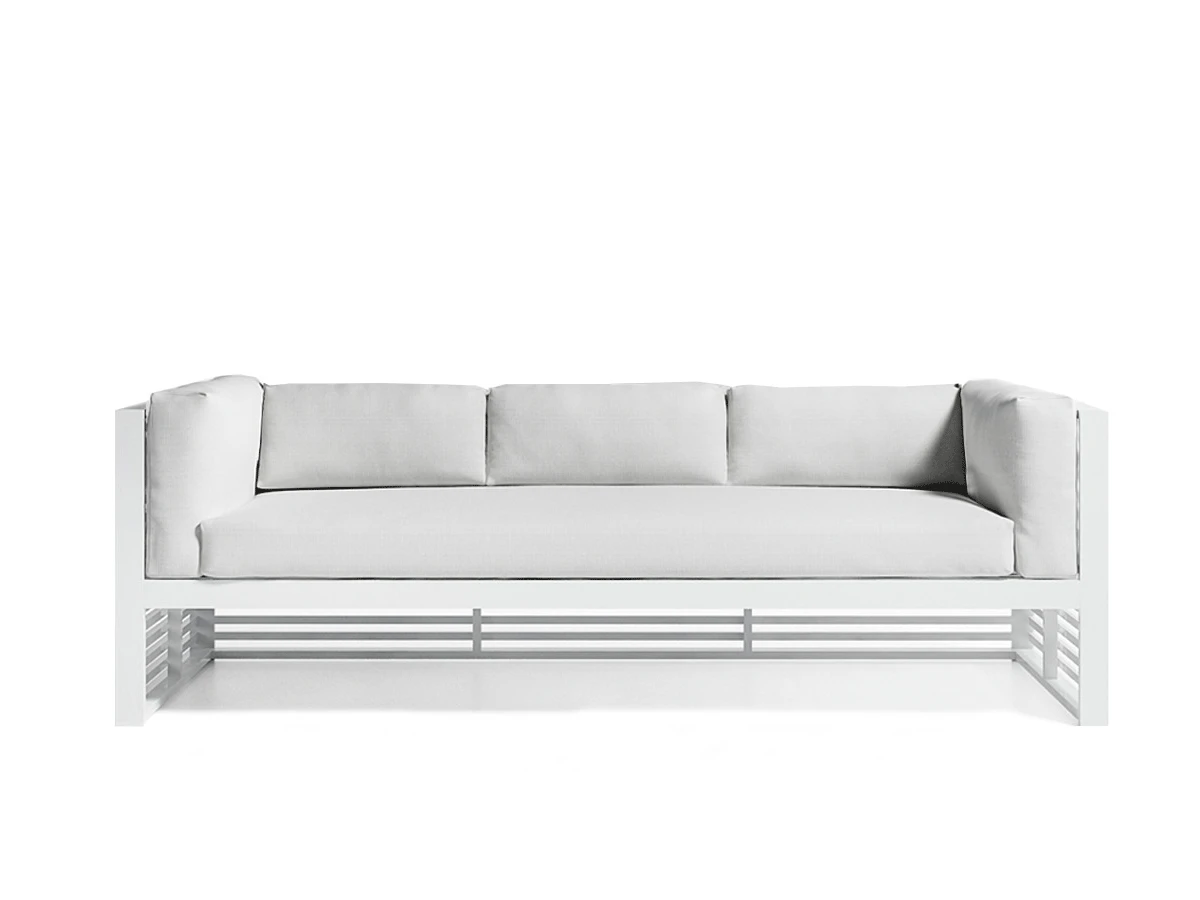 DNA 3 Seater Sofa - White / Silvertex Ice 3 DNA 3 Seater Sofa - White / Silvertex Ice