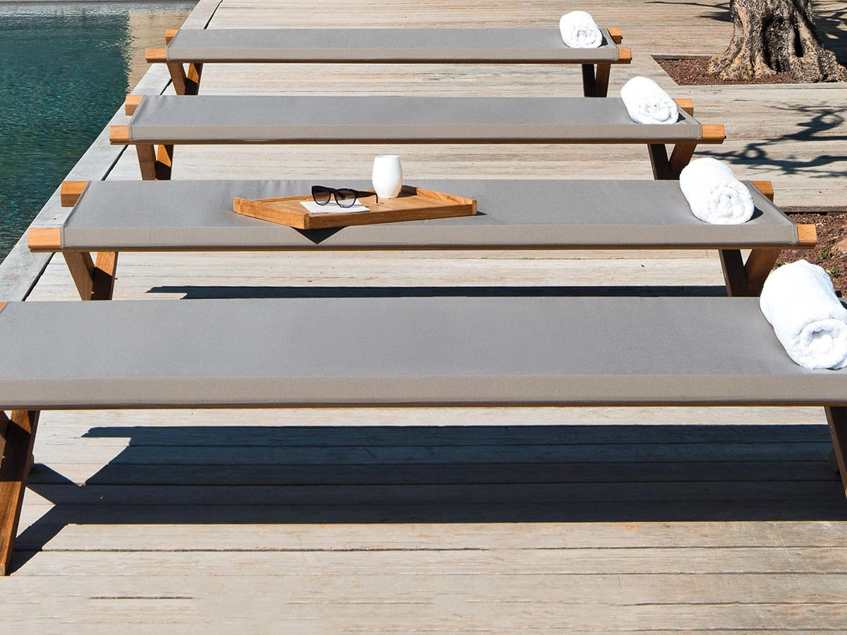 Elìt Sunbed In Teak 4 Elìt Sunbed In Teak - Image 2