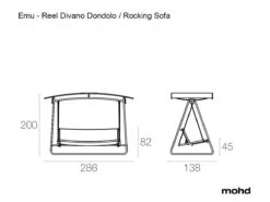 EMU Reel Rocking Sofa -Outdoor Furniture emu reel 4