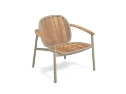 EMU Twins Lounge Chair Alu-Teak -Outdoor Furniture emutwins alu teak lounge chair 71 1