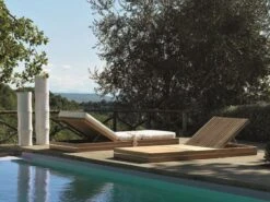 Essenza Sun Lounger - With Rain Cover And Ivory Mattress -Outdoor Furniture ethimo essenza 1