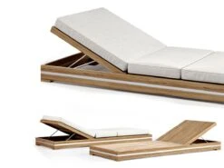 Essenza Sun Lounger - With Rain Cover And Ivory Mattress -Outdoor Furniture ethimo essenza 2