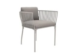 Venexia Dining Armchair 17 Venexia Dining Armchair -Outdoor Furniture ethimo venexia white linen color