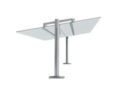 Flexy Large Sliding Awning - White Micro-Mesh Fabric