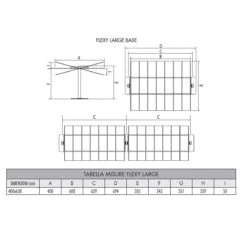 Flexy Large Sliding Awning - White Micro-Mesh Fabric -Outdoor Furniture flexy large ombrellone size fim