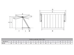 Flexy Zen Sliding Awning - Cenere Microforated Fabric -Outdoor Furniture flexy zen ombrellone size fim