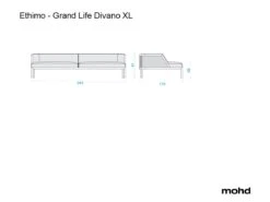 Grand Life Sofa XL -Outdoor Furniture grand life size divano ethimo