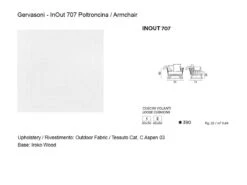 InOut 707 Armchair With Loose Cushions - Aspen 03 -Outdoor Furniture inout 707 technical