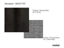 InOut 707 IR Armchair Smog/Rete Grigia -Outdoor Furniture inout 707 texture smog gervasoni