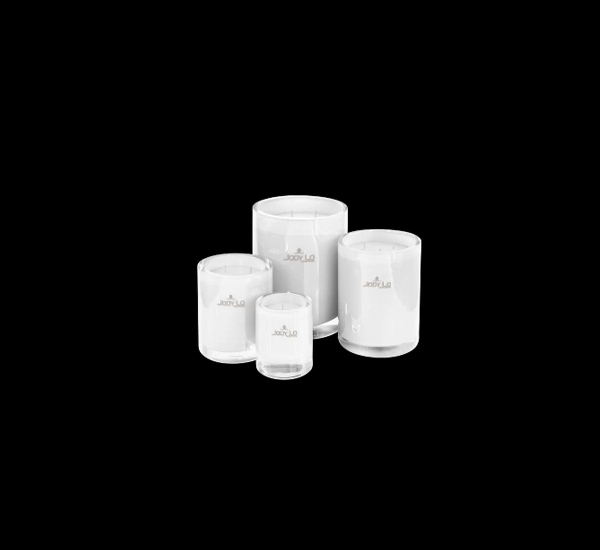 Jody Lo Scented Candle H 12 White 3 Jody Lo Scented Candle H 12 White