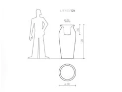 June Pot -Outdoor Furniture junepotserralungadimensions