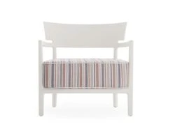 Kartell Cara Mat Outdoor Armchair -Outdoor Furniture kartell cara mat outdoor bianco righe mattone