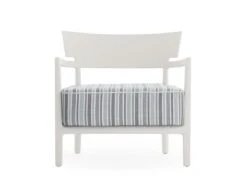 Kartell Cara Mat Outdoor Armchair -Outdoor Furniture kartell cara mat outdoor bianco righe verdi