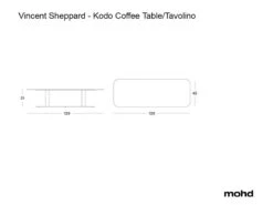 Kodo Coffee Table - Fossil Grey -Outdoor Furniture kodo tavolino