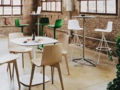 Lottus Al Round Table - Ø80x73 / HPL White / Matt White Aluminium -Outdoor Furniture lottus enea 3