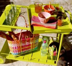 Luxembourg Side Table Bar With Wheels -Outdoor Furniture luxembourg tray with weels fermob