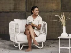 Nest Lounge Chair - Outdoor 19 Nest Lounge Chair - Outdoor -Outdoor Furniture nest armchair cane line white outdoor