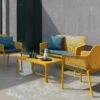 NARDI Net Table 100 - Outdoor Coffee Table -Outdoor Furniture net table 100 nardi senape outdoor