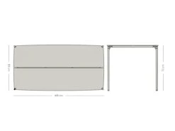 AYTM Novo Outdoor Table L. 160 -Outdoor Furniture novo table 160 aytmdimensions