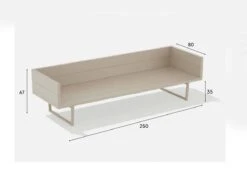 FAST Orizon Sofa - 3 Seater -Outdoor Furniture orizonsofa3seaterdimensionfast