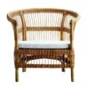 Palma Lounge Chair In Rattan With Cushion -Outdoor Furniture palma lounge chair white