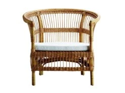 Palma Lounge Chair In Rattan With Cushion