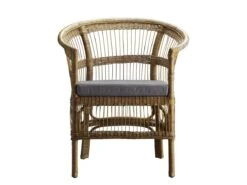 Palmachair In Rattan With Cushion -Outdoor Furniture palmachair in rattan with cushion grey