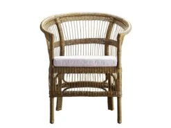 Palmachair In Rattan With Cushion -Outdoor Furniture palmachair in rattan with cushion white