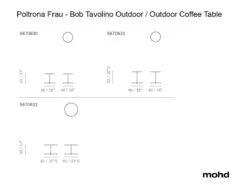 Bob Outdoor Coffee Table -Outdoor Furniture poltrona frau bob tavolino outdoor outdoor coffee table