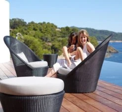 Kingston Sunchair With Wheels -Outdoor Furniture poltroncina kingstone cane line 3