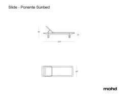 Slide Ponente Sunbed -Outdoor Furniture ponente4444