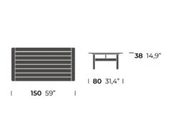 Riva Centre Table 17 Riva Centre Table -Outdoor Furniture riva basso tecnico 2