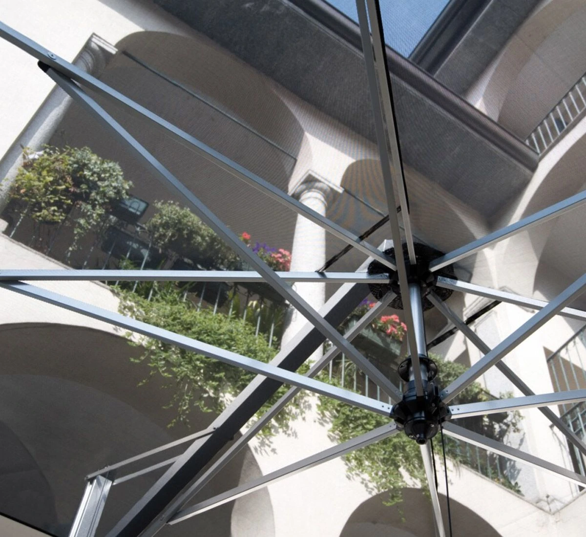 Rodi Silver Umbrella Micro-mesh Fabric 4 Rodi Silver Umbrella Micro-mesh Fabric - Image 2