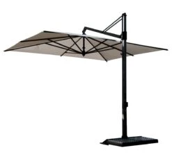 Rodi Umbrella 300x300 Natural - Base Graphite 6 Rodi Umbrella 300x300 Natural - Base Graphite -Outdoor Furniture rodi grey palo grafite fim