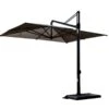 Rodi Umbrella 300x300 Coffee - Base Graphite -Outdoor Furniture rodi umbrella parasol micro forato coffee fim