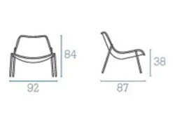 EMU Round Lounge Chair -Outdoor Furniture round lounge chair size emu