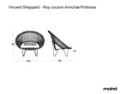 Roy Cocoon Armchair -Outdoor Furniture roy cocoon poltrona