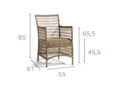 Malibu Dining Chair -Outdoor Furniture sedia malibu manutti 2