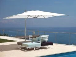 EMU Shade Sunshade 3X4 - White Cloth -Outdoor Furniture shade umbrella emu white 1