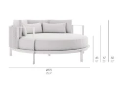 Solanas Round Chill Bed 15 Solanas Round Chill Bed -Outdoor Furniture solanas round bed tek