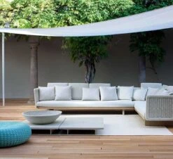 Sunset Side Table -Outdoor Furniture sunset table and pouf